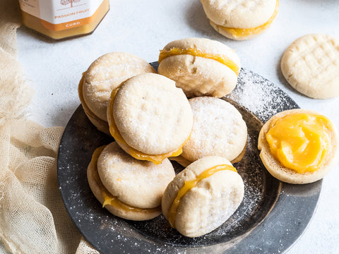 Passion Fruit Curd Sandwich Cookies – The Cherry Tree