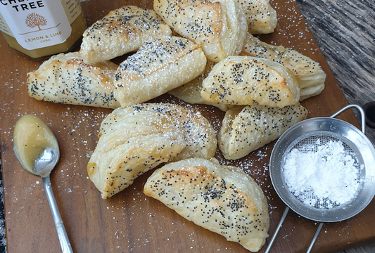 Lemon and Lime Curd Puffs Recipe