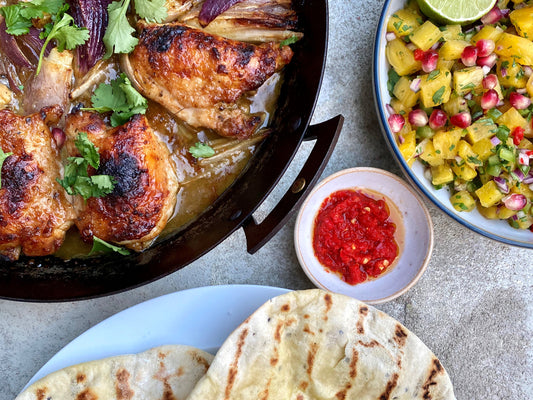 Fruity Chicken Thighs with Pineapple Salsa Recipe